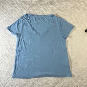 J.Crew Vintage Cotton Women’s T-Shirt Size Large Light Blue 100% Cotton (G16)
